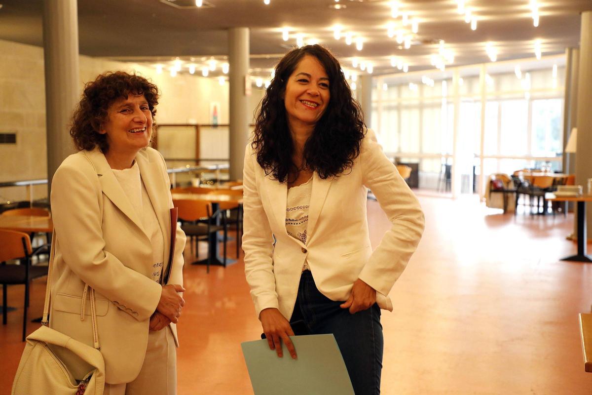 La alcaldesa Goretti Sanmartín y la primera teniente de alcalde, María Rozas