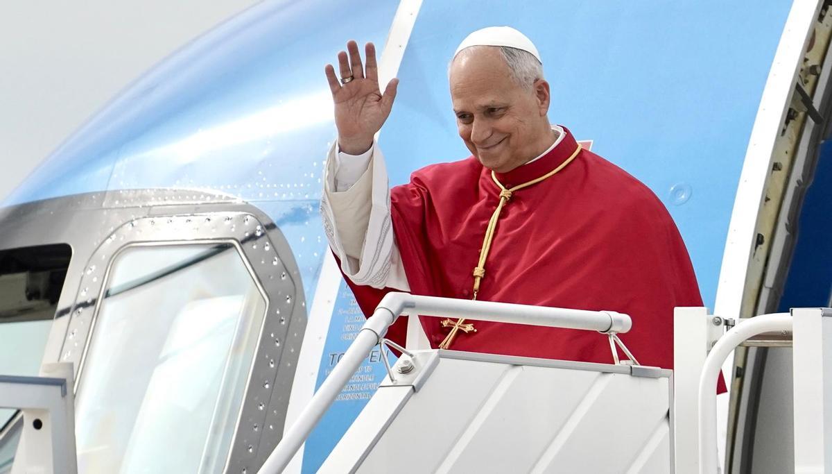 El Papa León XIV en Barajas
