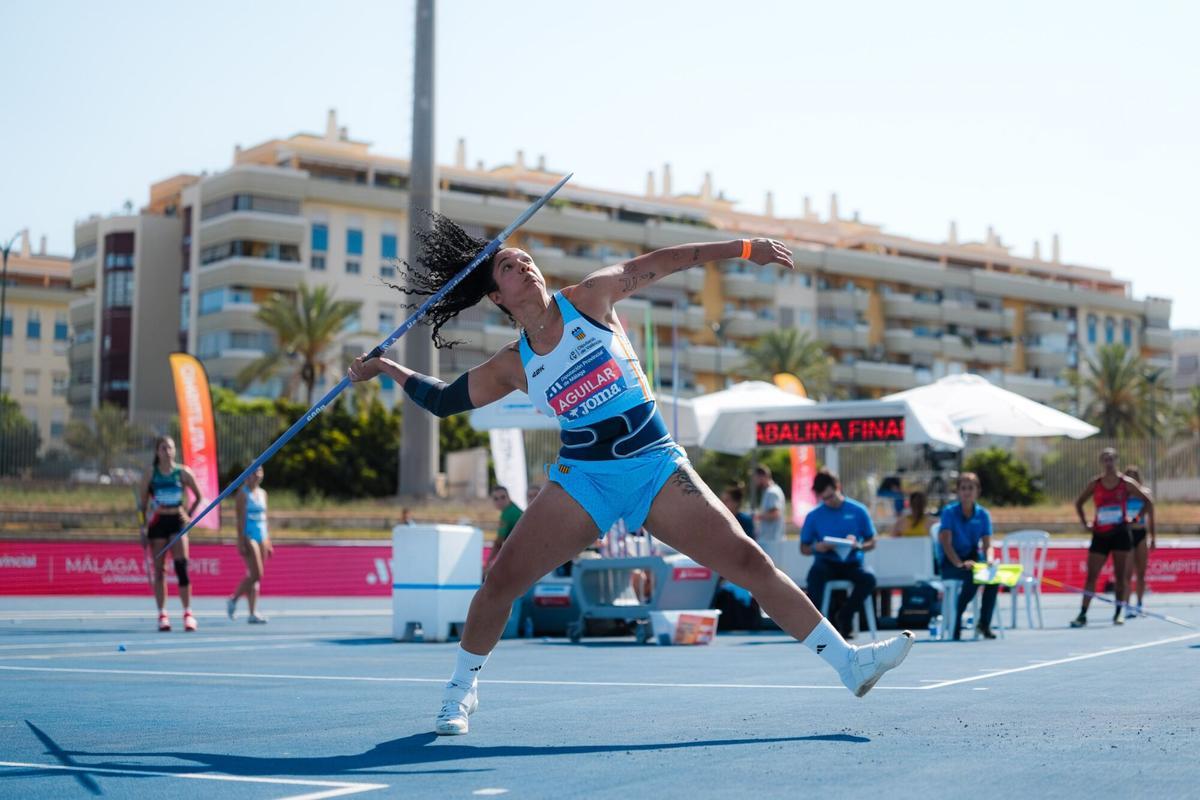 Yulenmis Aguilar, en el campeonato de España