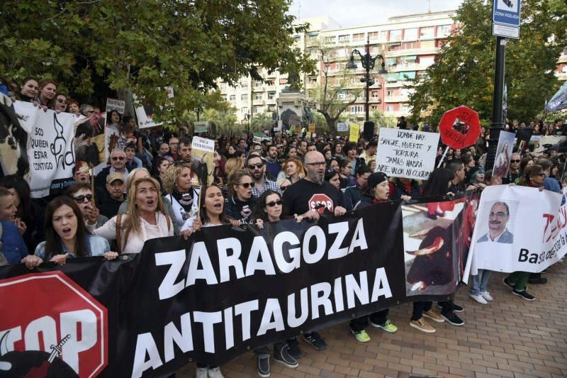 Concentración antitaurina el domingo en la plaza del Portillo de Zaragoza