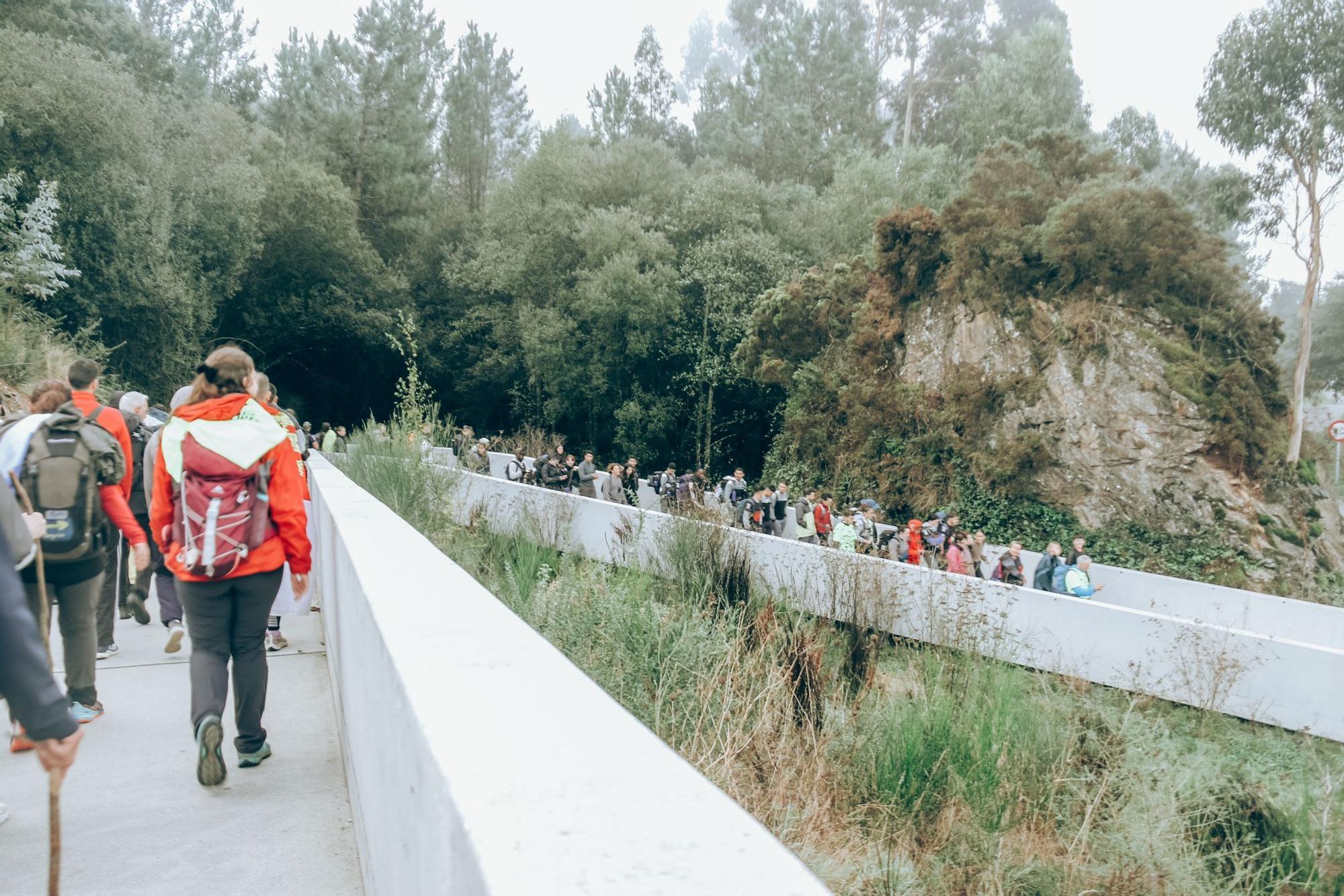 Menores canarios hacen el Camino de Santiago