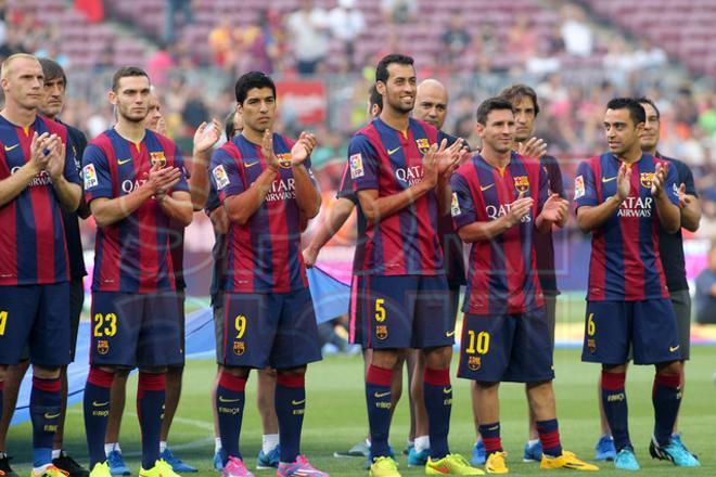 Aquí tienes las mejores fotografías de la presentación del primer equipo ante la afición culé en el Gamper