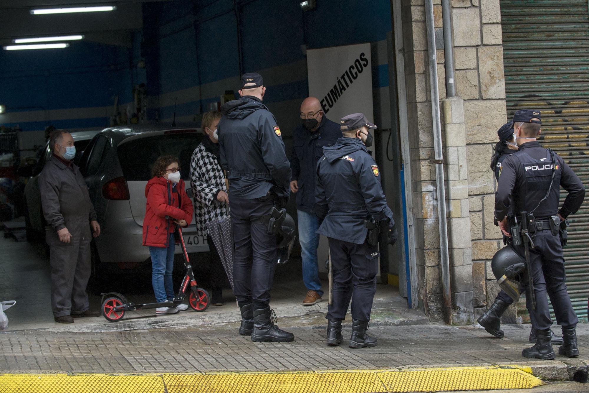 Ocupas se niegan a salir de un edificio en A Falperra tras pedírselo el 091