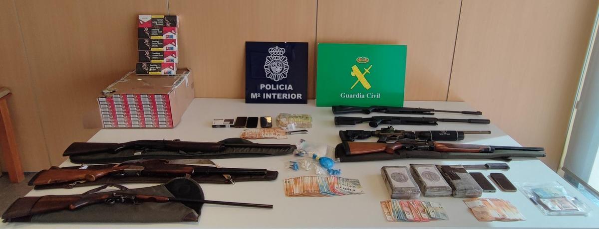 Armas localizadas en los registros