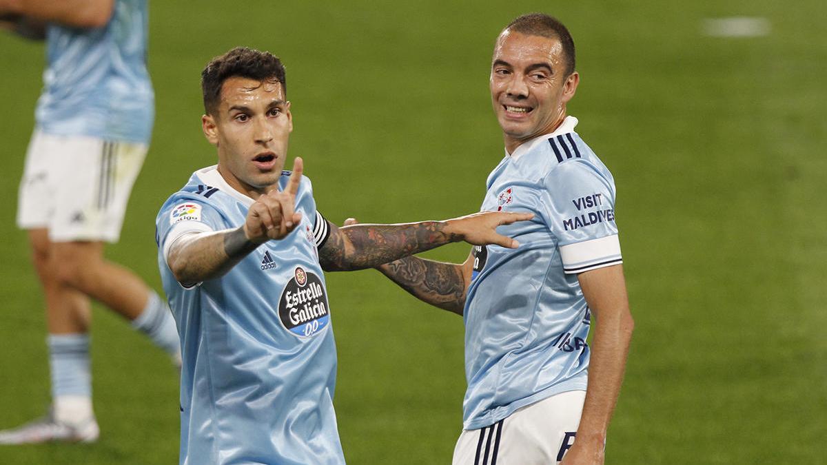 Hugo Mallo, durante el partido contra el Valencia // Ricardo Grobas