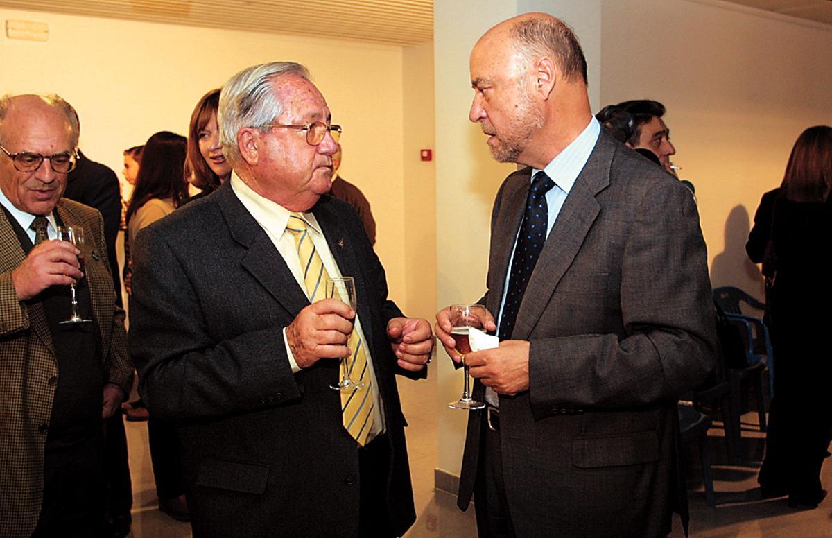 Antonio Galiana con Rafael Calvo, a la derecha, quien fue presidente ejecutivo de FICE, ya fallecido