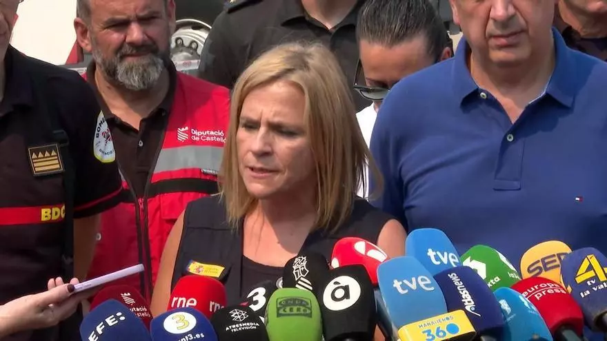 Pilar Bernabé insiste en que "no hay y no se observan" causas naturales en el incendio de la Vall d’Uixó