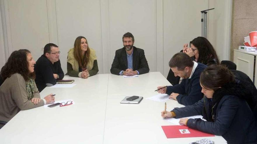 La última reunión de los portavoces municipales por el PXOM. // Noé Parga