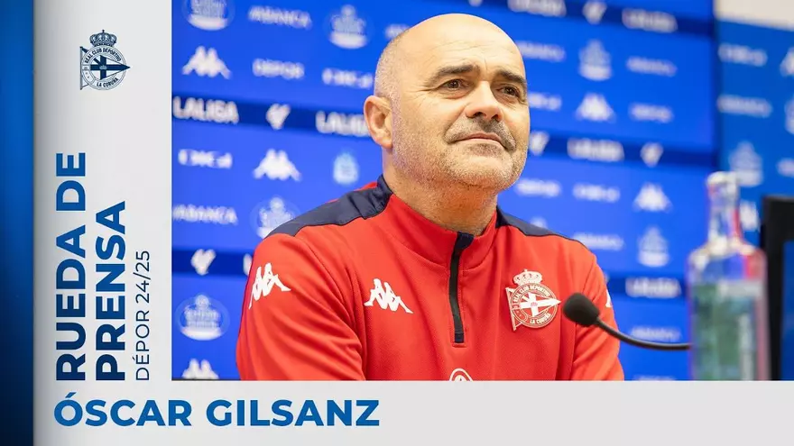 Rueda de prensa de Óscar Gilsanz antes del Deportivo-Eldense