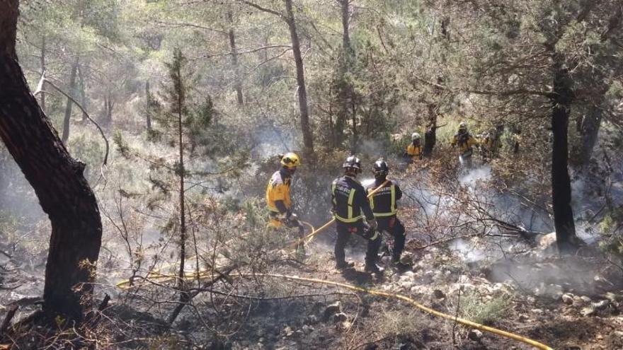 Extinición del incendio de hoy