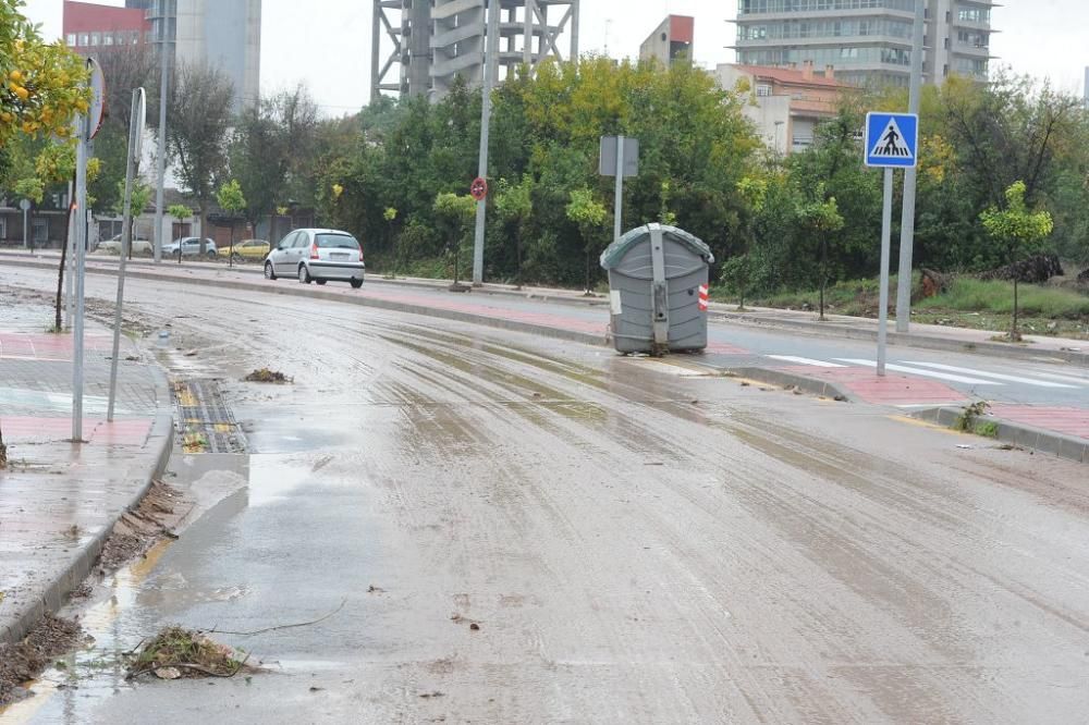 Los efectos de las lluvias en Murcia