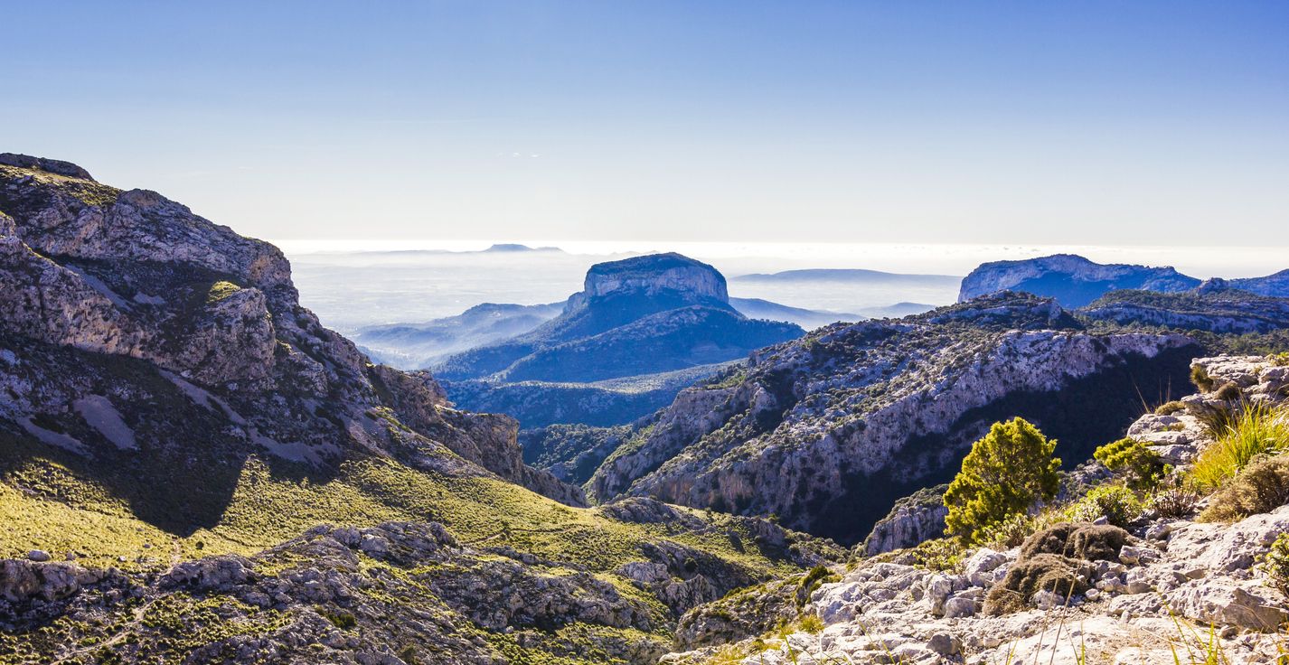 Vistas desde la Sierra de Tramuntana.