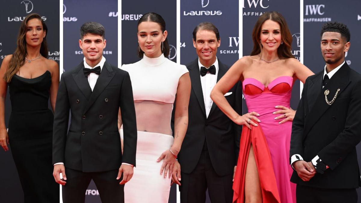 Los mejores y peores vestidos de los Premios Laureus 2024: de Bellingham (el más elegante) a Almeida, Paula Echevarría o Laura Escanes