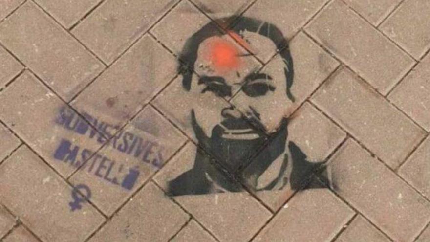 Vox denuncia pintadas contra Abascal con un tiro en la frente en Castelló