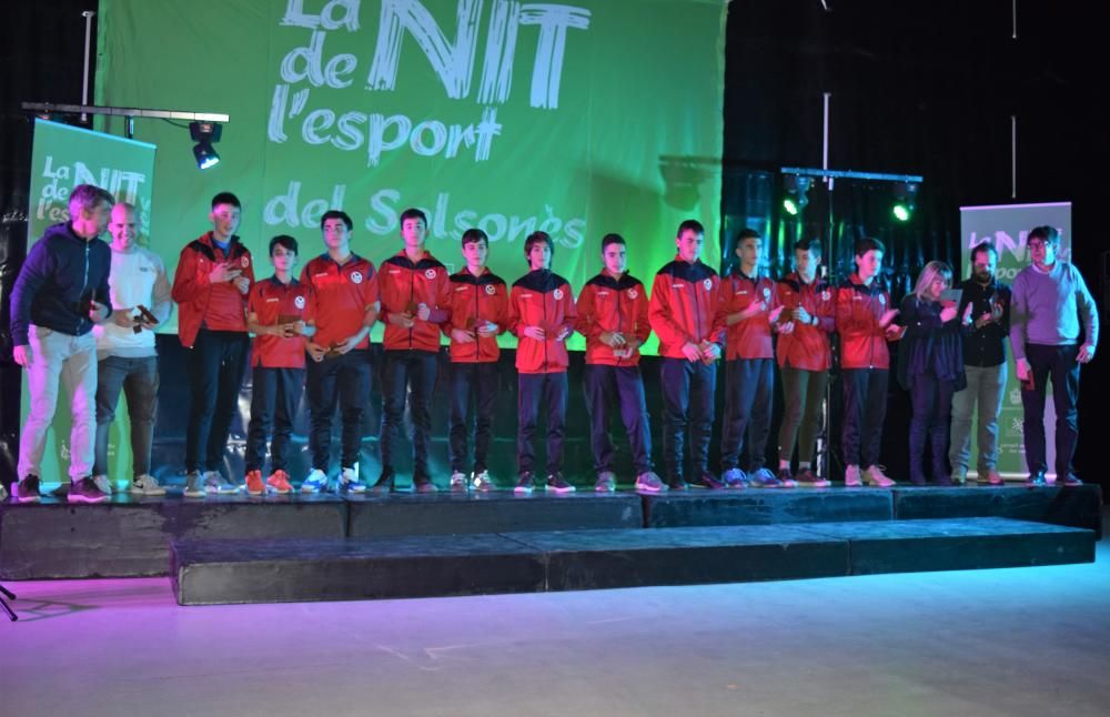 El Solsonès reconeix a més de 50 esportistes a la divuitena Nit de l'Esport