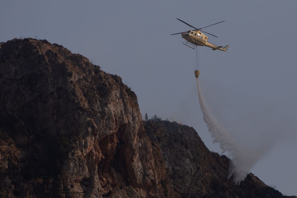 El incendio de las Cuestas del Cedacero, en imágenes