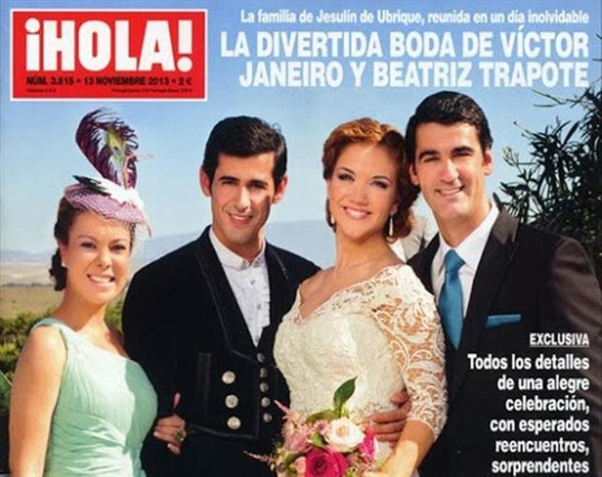 Portada de la revista ’¡Hola!’. Portada de la revista ’¡Hola!’.