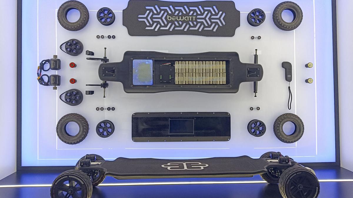 Uno de los skates con el que se ha logrado un nuevo récord Guiness.