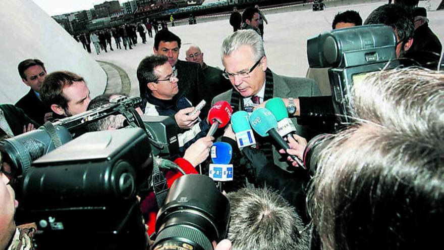 El ex juez Baltasar Garzón, en los actos preinaugurales del Niemeyer, en diciembre de 2010.