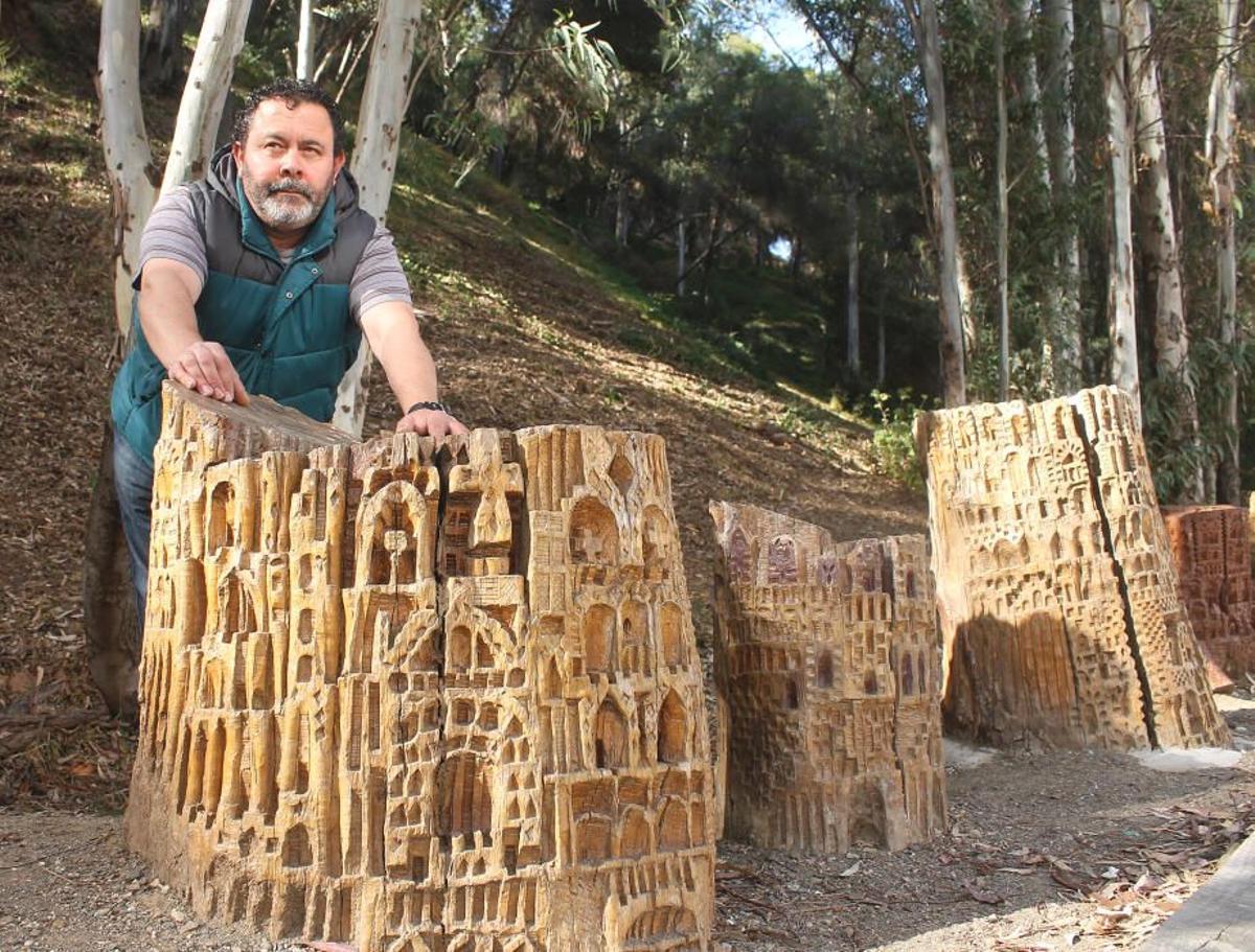 Los castillos de 'Juego de Tronos' y 'El Señor de los Anillos' están en Málaga: este es el proyecto de un malagueño que convierte árboles en obras de arte