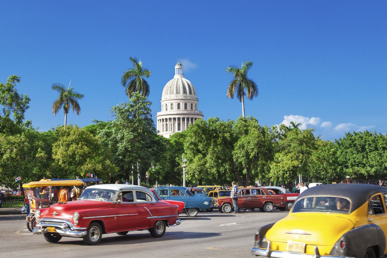 El centro histórico de La Habana, en Cuba.