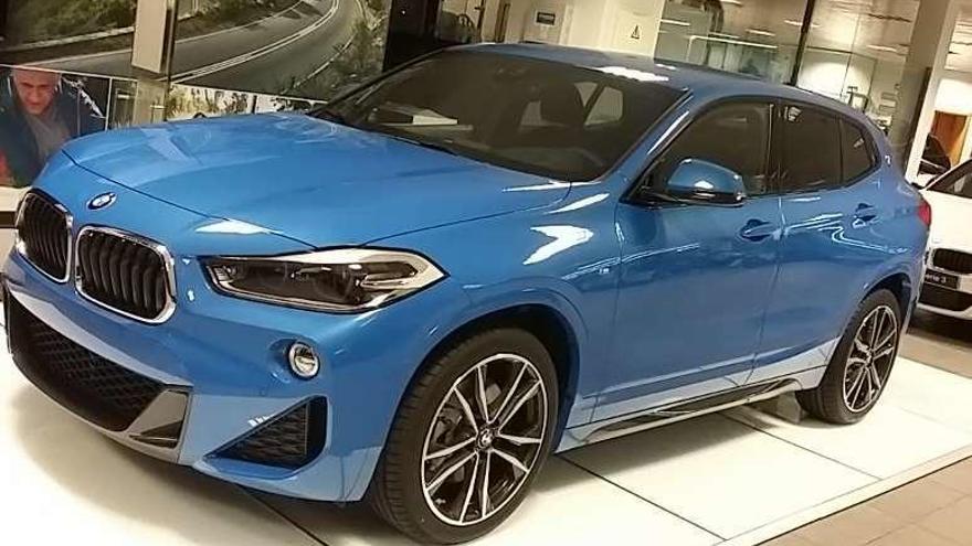 El BMW X2 en la exposición de Triocar.