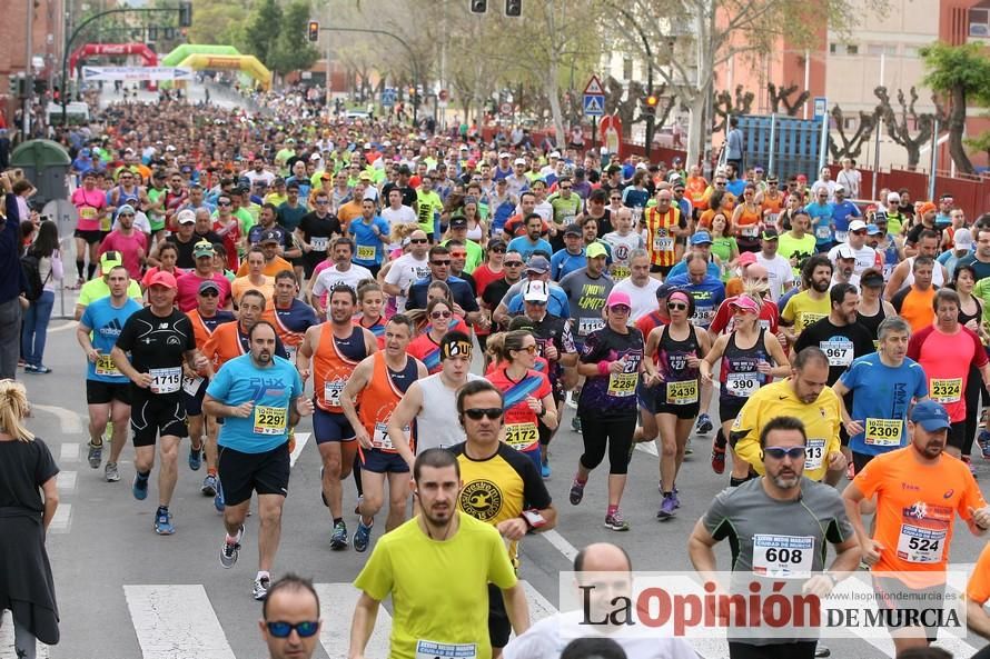 Media Maratón de Murcia: salida