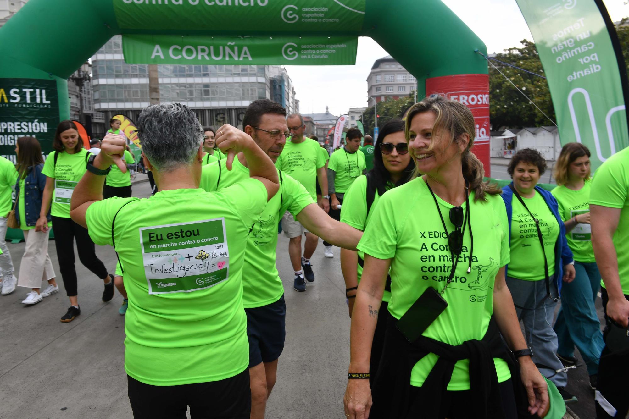 Más de 2.400 participantes en la Andaina Solidaria Contra o Cancro en A Coruña