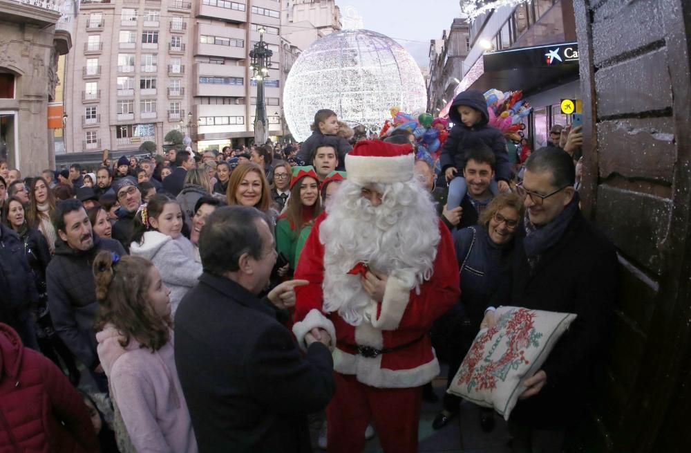 Papá Noel llega a Vigo. // R. Grobas