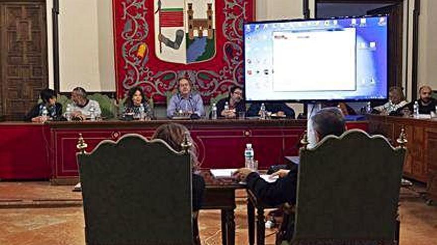 Pleno en el Ayuntamiento de Zamora.