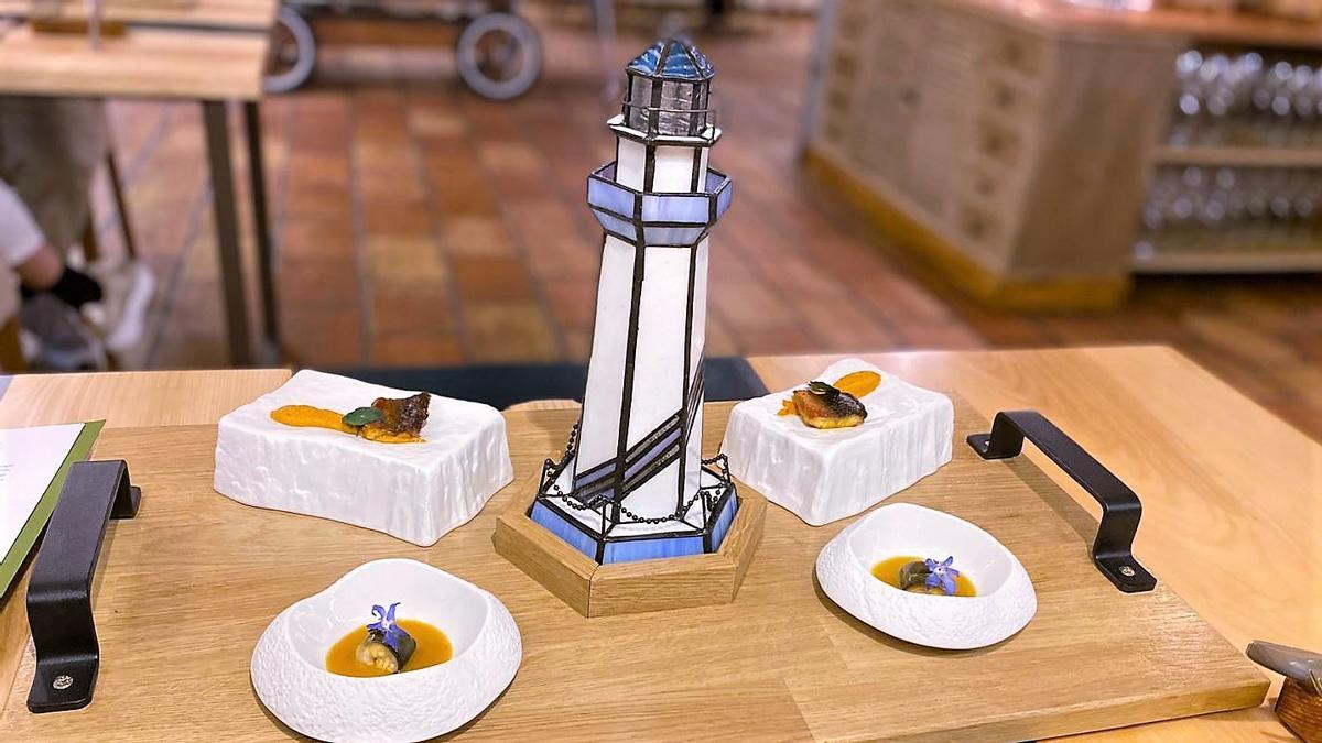 El homenaje al faro del Fangar del menú que celebra los 20 años de Villa Retiro.