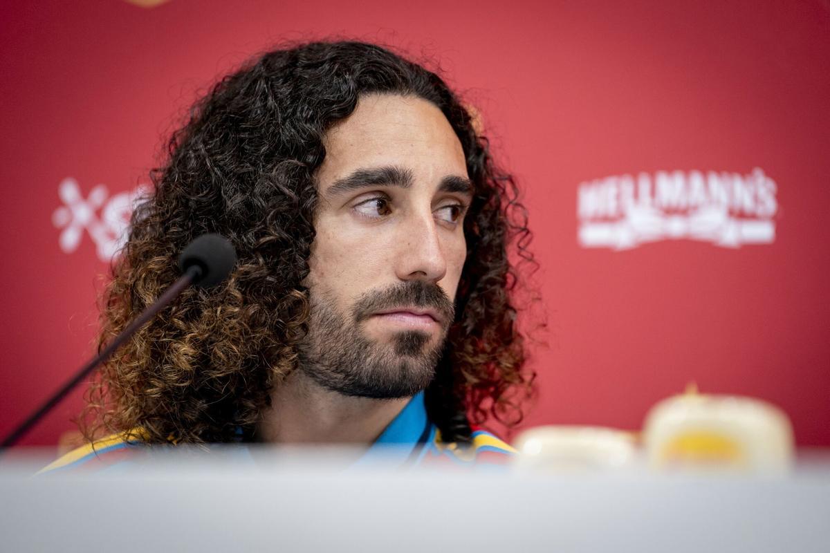 Marc Cucurella, jugador de la selección española.
