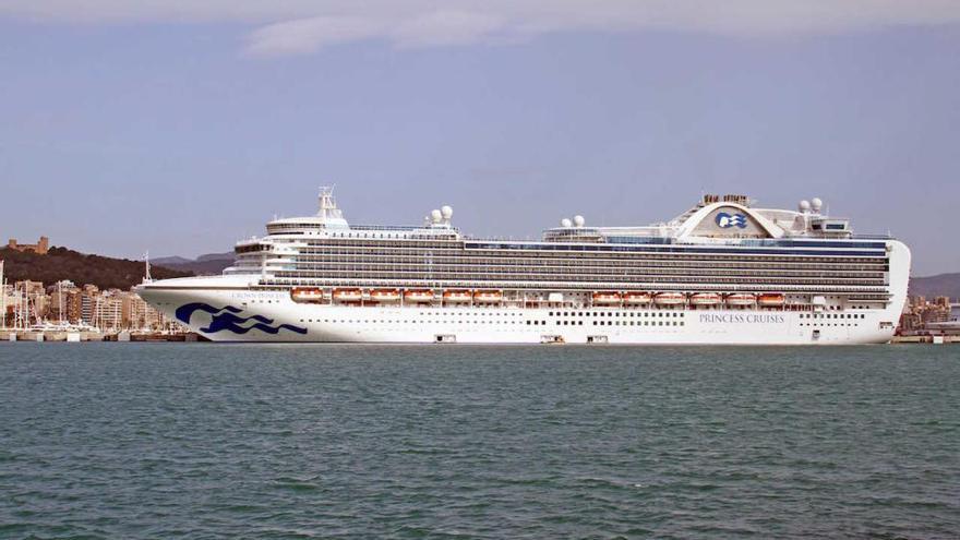 Llega a Palma por primera vez el crucero Crown Princess