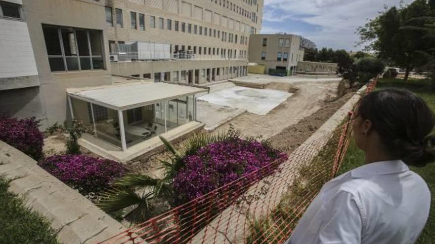 Obras en el Hospital General de Alicante.