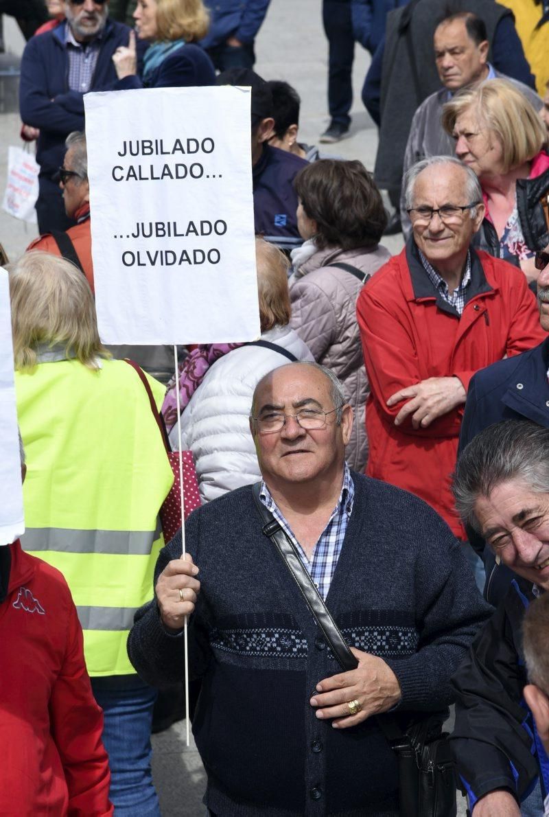 Protesta de jubilados en Zaragoza