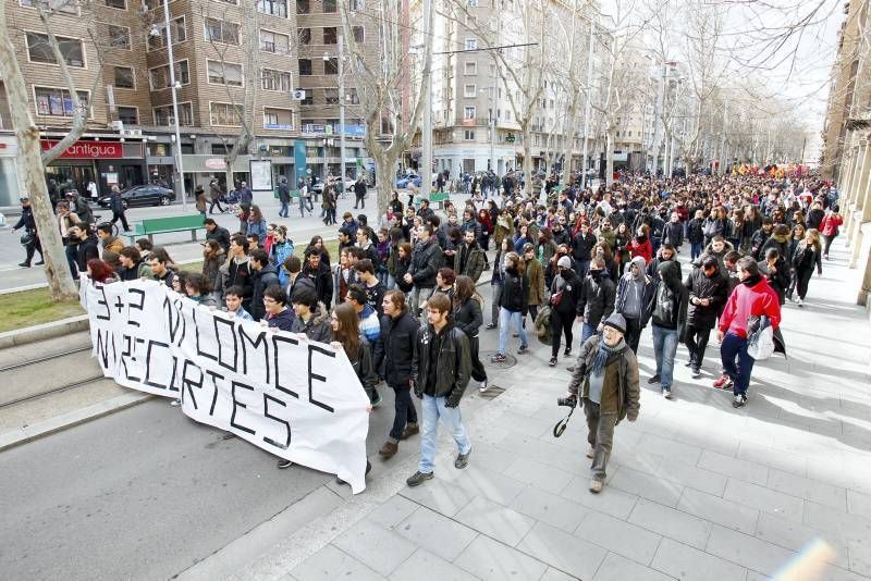 Manifestación estudiantes en contra del 3+2