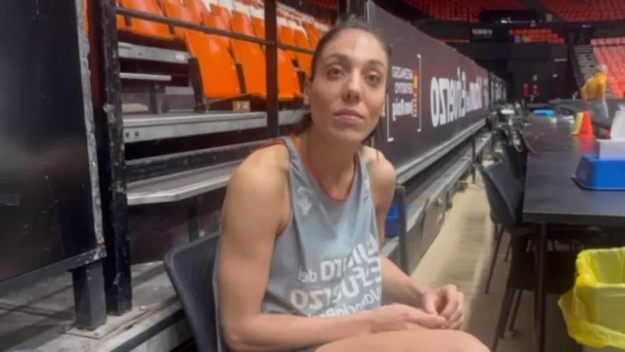 Cris Ouviña, en la previa a la Copa de la Reina