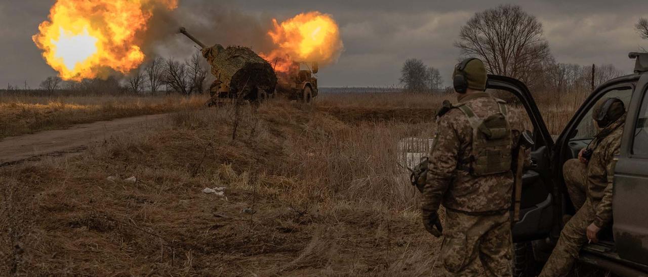 La 41.ª brigada ucraniana cerca de la línea del frente