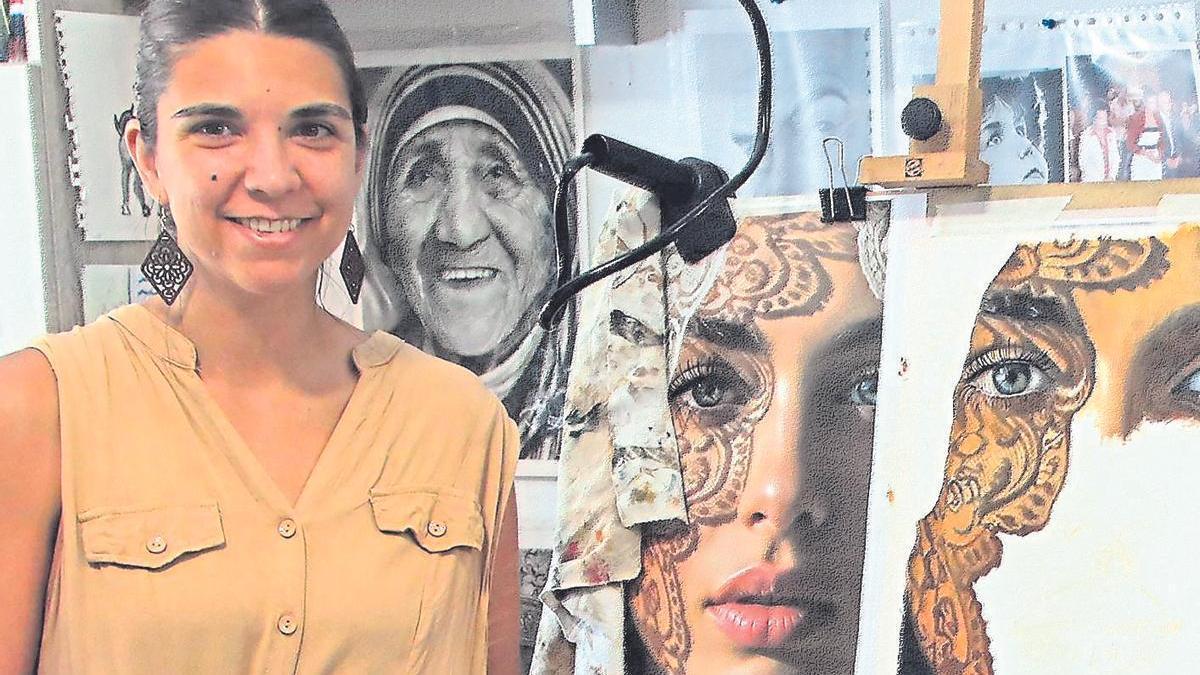 Paula Marco en su taller.