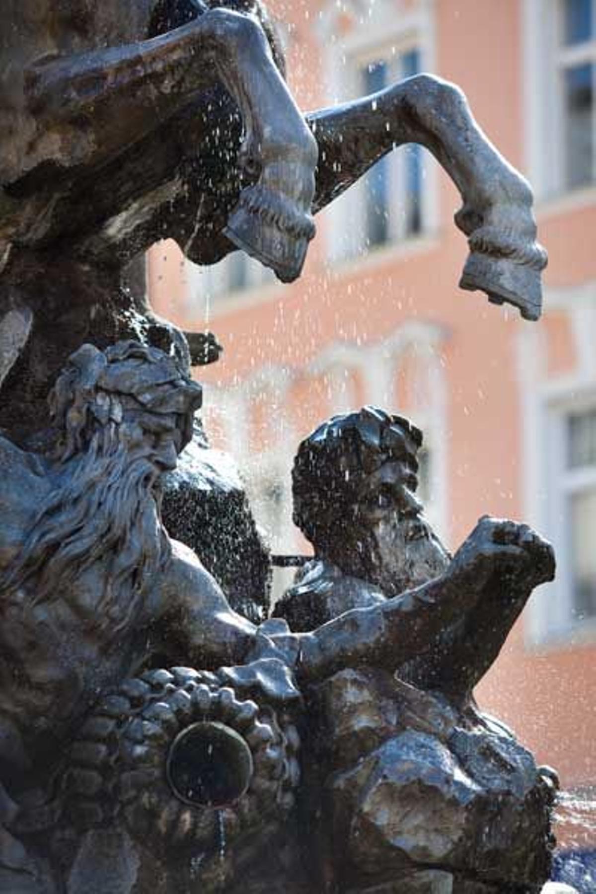 Fuente de Julio César en la ciudad de Olomouc.