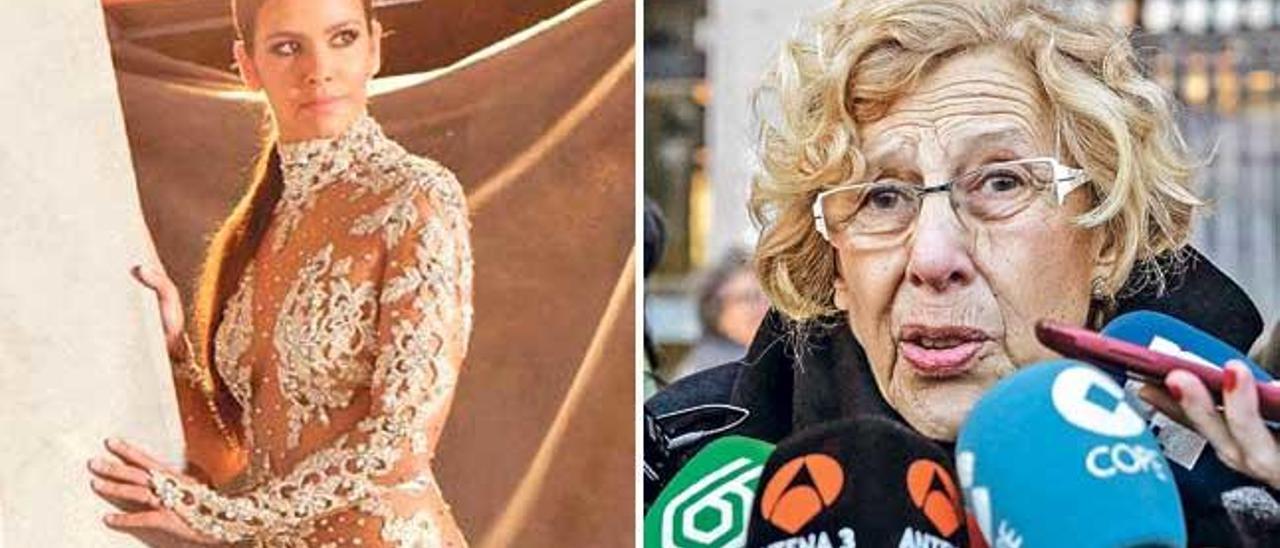 Cristina Pedroche, que solo le falta salir vestida para ser transgresora. Y, Manuela Carmena, satanasa.