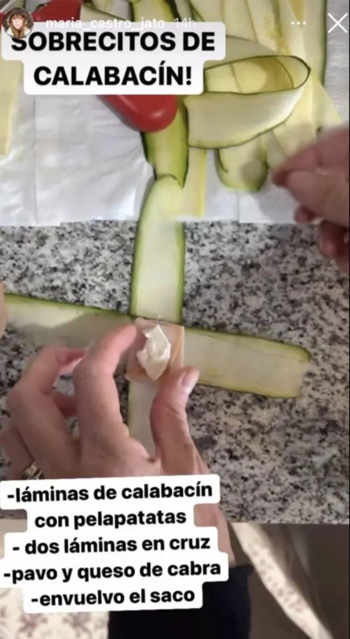 Receta de María Castro: saquitos de calabacín (1)