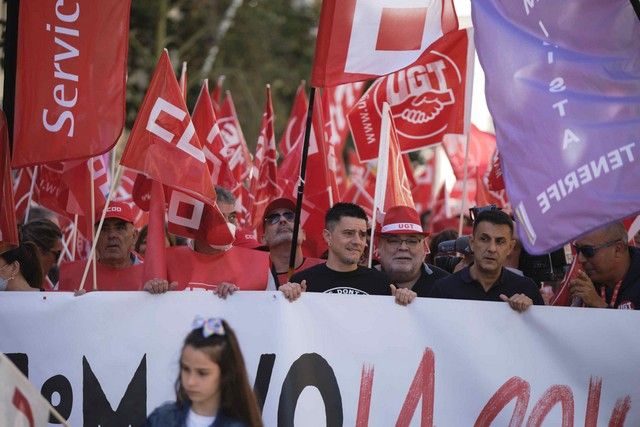 Manifestación Primero de Mayo en Santa Cruz de Tenerife