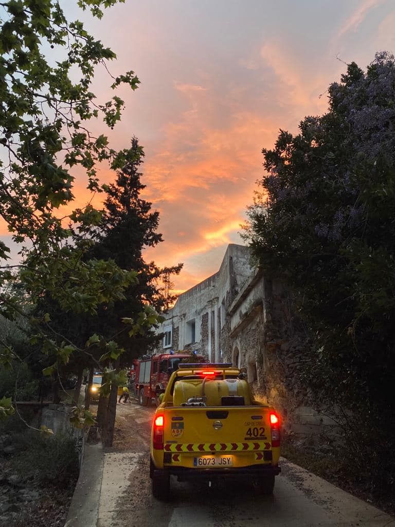 L'incendi que ha cremat a Portbou els dies 16 i 17 d'abril