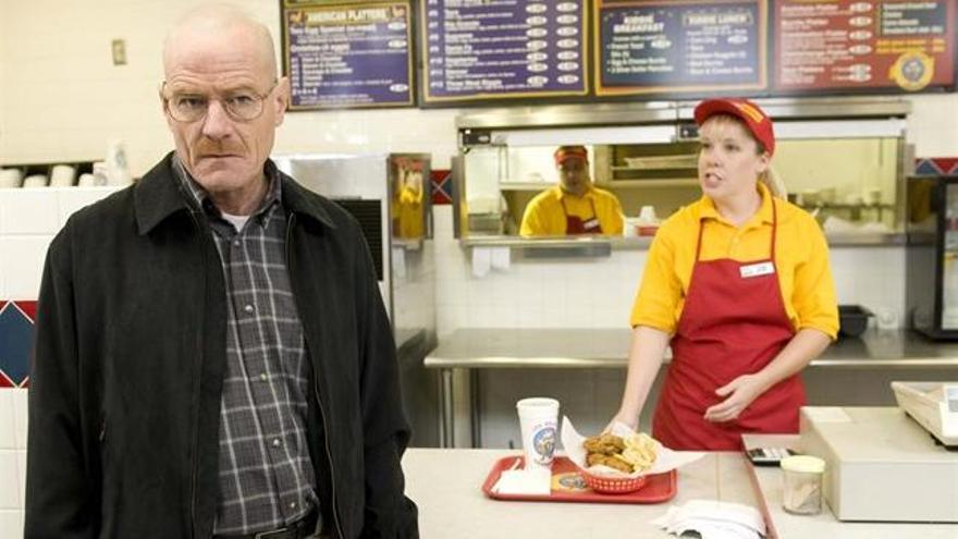 Walter White en el restaurante de &#039;Los Pollos Hermanos&#039;.