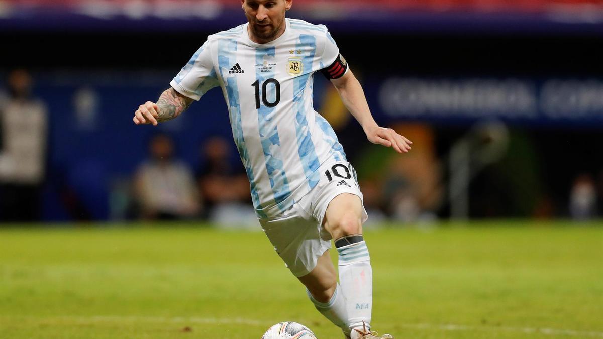 Messi, ante Uruguay.