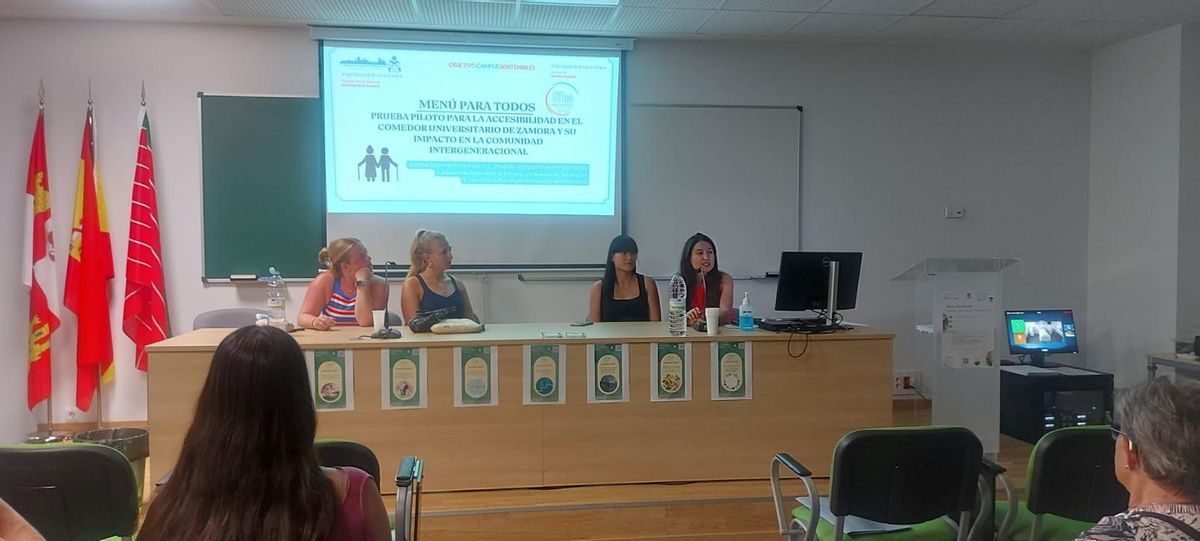 Proyecto de cafetería inclusiva en el Campus Viriato de Zamora con las investigadores Ainhoa y Raquel Sarmiento García