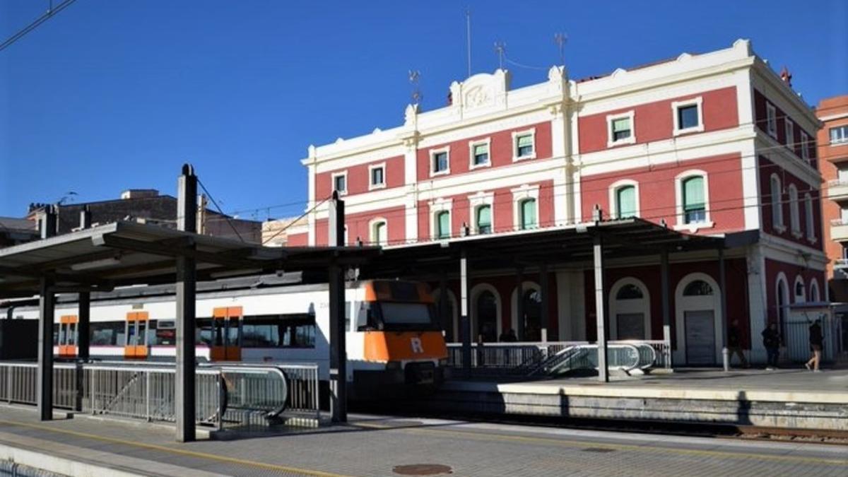 Estación de tren de Badalona.