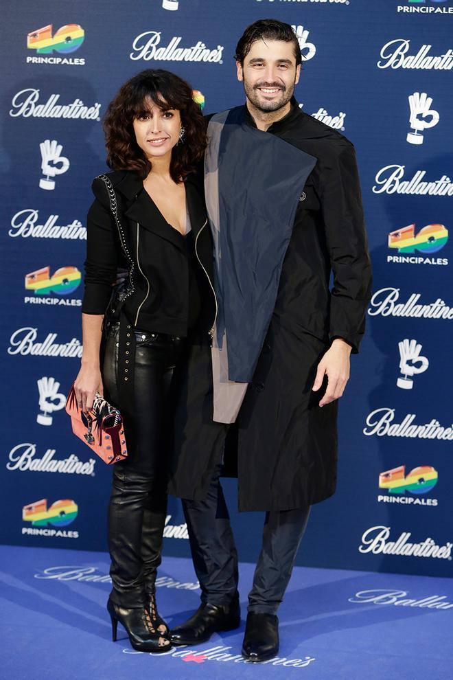 Inma Cuesta y Alex Garcia en la alfombra azul de los Premios 40 Principales 2015