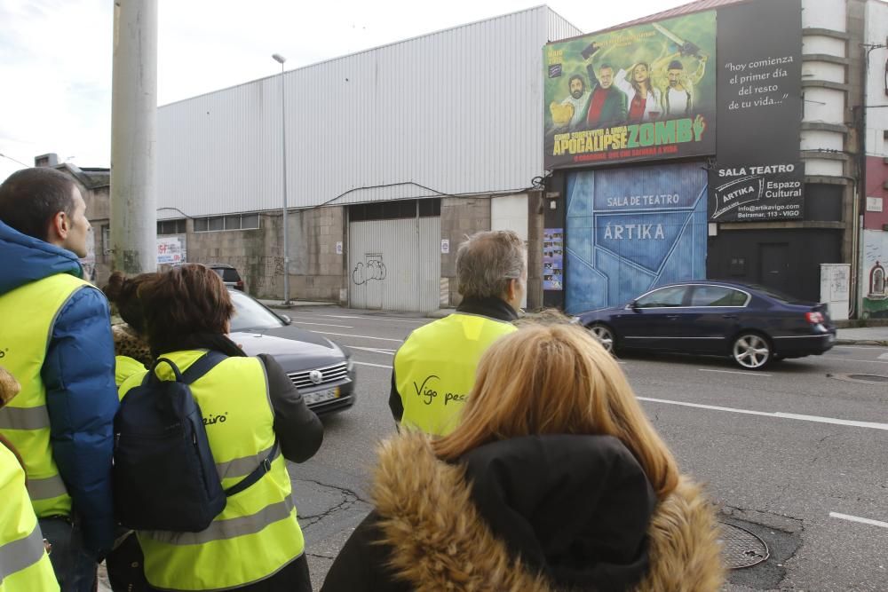 La nueva ruta de Vigo Pesqueiro hizo un recorrido por el pasado y el presente de la industria de la villa marinera